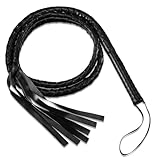 Xuniea Lederpeitsche 6.5 ft Western Cowboy Peitsche Bullenpeitsche für Männer...