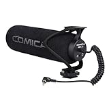 COMICA CVM-V30 LITE Super-Kardioid Kamera Mikrofon, 3.5mm Richtmikrofon für...