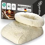 Novaliv Schurwoll-Fußsack 1er Set – Fußwärmer ohne Strom aus 100%...