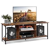 WLIVE TV Schrank für Fernseher bis zu 65 Zoll, TV Lowboard mit Offenen...