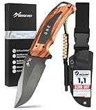 BERGKVIST® Bushcraft Messer ONE mit feststehender Full Tang Klinge (9,7 cm) -...