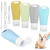 5 Stück Futtertube zum Befüllen Hund,90 ml Leberwurst Hunde Tube...