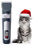 oneisall Leise Schermaschine Katze 5 Geschwindigkeit Katzenrasierer für...