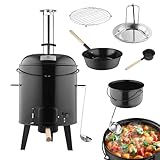 Strattore Gulaschkanone Gulaschkessel 19 Liter Eintopfofen mit Grillfunktion...