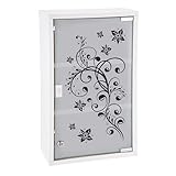 Spetebo XXL Medizinschrank 50 x 30 cm - Motiv Schwarze Ornamente - Arzneischrank...