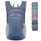 ZOMAKE Kleiner Leichter Rucksäcke 10L Mini Day Bag für Wandern Reisen und...