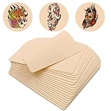 Rayyl 12 Stück Kunsthaut Tattoo Übungshaut 15 x 20cm Tattoo Haut zum Üben...