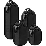 BELLE VOUS 4 TLG Schwarzes Objektiv Tasche Set - Wasserabweisende Neopren Tasche...