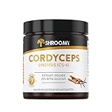Cordyceps Extrakt-Pulver 70g - hochdosiert mit 40% Polysaccaride und 20% Beta Glucan - SHROOMY