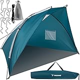 TRIZAND Strandmuschel Pop Up UV Schutz 220x120x120cm - Strandzelt Sonnenschutz...