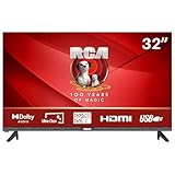 RCA E32 TV 32 Zoll Fernseher 81cm HD Lünettenloses Design Dolby Audio Triple...