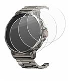 BROTECT Schutzglas für Tesofit Smartwatch 1.85' (rund) (3 Stück) Schutzfolie...