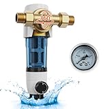 VEVOR Spin-Down-Filter, 40 Mikron-Sedimentfilter für das ganze Haus für Brunnenwasser, 3/4 Zoll GM + 1 Zoll GM, 4 t/h Durchflussrate, für Wasserfiltersysteme, Sedimentfilter für Brunnenwasser