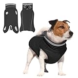 JULY'S SONG Hundejacke Fleece gefüttert Hundemantel Ärmellose Baumwolle Mit...