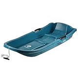 STIGA Pacer Duo Bio Schlitten für 2 Kinder mit Bremse aus Bio Kunststoff - Aqua