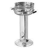 tepro Holzkohlegrill Edelstahl-Säulengrill Hartford, Grillfläche: ca. 39 cm Ø...