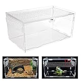 LYTIVAGEN Reptil Fütterungsbox Acrylic Reptilienzuchtbox Mini Terrarium...