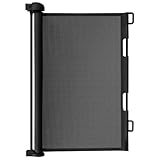 Ruhhy Treppenschutzgitter ausziehbar 13-140cm Rollgitter Höhe 85cm...
