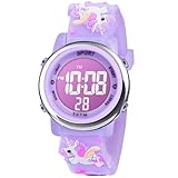 Vicloon Kinderuhr Digital, Kinder Armbanduhr, Kinderuhr Mädchen Led 3ATM...