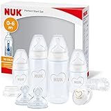 NUK Perfect Start First Choice+ Babyflaschen-Set | 0–6 Monate | 4 x Flaschen...