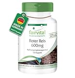 Fairvital | Roter Reis Extrakt 600 mg - 120 vegane Kapseln - fermentiert - 2,95...