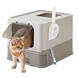 Feandrea Katzenklo, Katzentoilette, mit Deckel, ausziehbares Tablett, geräumig...