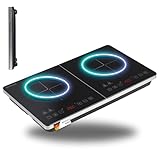 Sommertal Induktionskochfeld 2 Platten 3500W - Super Slim Design, tragbar, bis...
