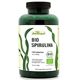 dreikraut Bio Spirulina Presslinge, 750 Tabletten, 4-Monats-Vorrat, aus...