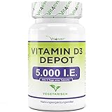 Vitamin D3 5000 I.E. Depot - 500 Tabletten - Hochdosiert - Laborgeprüft -...