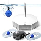 VIALIA Eisfreihalter Gartenteich Komplettset Set 3, Styropor Eisfreihalter mit...