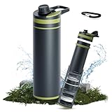 Profi Wasserfilter Outdoor - Trinkflasche mit Filter mit 5000L...