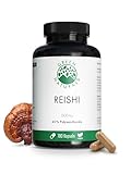 Reishi Extrakt - Hochdosiert: 2100mg mit 40% Polysacchariden (=840mg) - Laborgeprüft in Deutschland - Apothekenqualität - Green Naturals®