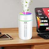 kissleaf 250ML Mini Luftbefeuchter für Schlafzimmer Kinderzimmer...