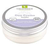 GREENDOOR Deo Creme Sensitiv 50ml, wirksames natürliches Deodorant ohne Parfum...