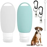 NIEEKRUN 2 Stück Futtertube zum Befüllen Hund 90ml Reiseflaschen zum Befüllen...