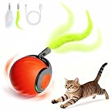 Interaktives Katzenspielzeug Ball,Wiederaufladbarer Elektrischer Katzenball mit...