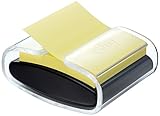 Post-it Z-Notes PRO Abroller, Schwarz und 1 Block Super Sticky Z-Notes, Gelb, 76...