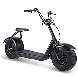 4MOVE E-Chopper Erwachsene mit Sitz, 1000W E-Cruiser- 12 Zoll Pneumatisches...