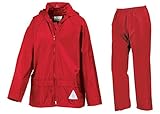 Result 2er Set Kinder Regenjacke und -hose, Rot, Gr.146/152 146/152,Rot