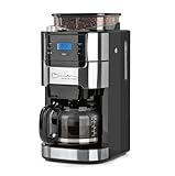 Barista Filterkaffeemaschine mit verstellbarem Mahlwerk & Glaskanne |...