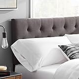 LUCID Gepolstertes Kopfteil – Bett 140 cm – Höhenverstellbar von 85 bis 115...