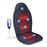 Snailax Massagesitzauflage, Massageauflage mit Wärme und Vibration für Rücken...