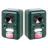 2 x Sparpack - VOSS Sonic 2000 | Ultraschall Abwehr & Tier-Vertreiber mit Solar,...