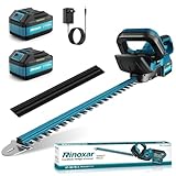 Akku Heckenschere 21V mit 8000mAh Akku, 600W Bürstenlosem Motor, Heckenschere...
