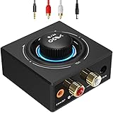 YMOO Bluetooth 5.3 Audio Empfänger für Stereoanlage, Bluetooth Adapter AUX...