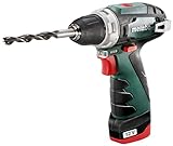 Metabo Akku-Bohrschrauber PowerMaxx BS – Akkuschrauber 12 V – Kompakter...