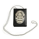 PJX SWAT LAPD Los Angeles Police Badge ID Kartenetui Geldbörse mit Kette...