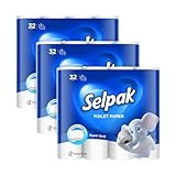 Selpak Toilettenpapier 3-lagig, 4480 Blatt Klopapier 100% reine Zellulose, Extra...