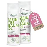alkmene Mein Teebaumöl Anti Schuppen Shampoo 2x 200 ml - weniger Schuppen in 2...
