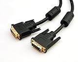 Rhombutech® 1,5m Premium DVI zu DVI Kabel/Dual Link DVI-D 24+1 / vergoldete...